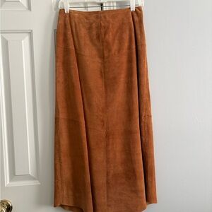 Revue vintage leather Maxi Skirt